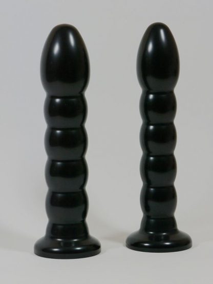 Dildo aus Aluminium, gewellt, mit Gewinde